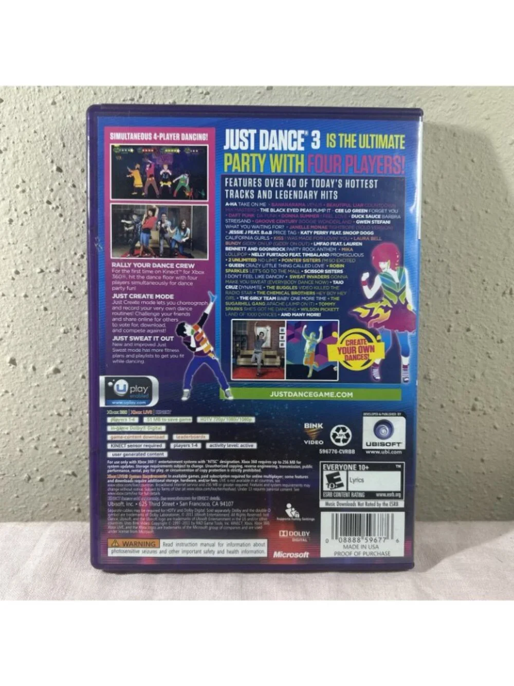 Just Dance 3 (Xbox 360) CIB COMPLETE & TESTED